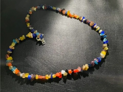 Multi colour stone necklace