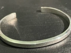 Solid silver cuff bracelet  in polished 925 silver