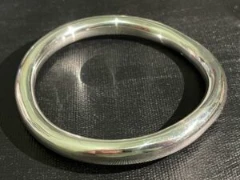 925 silver  round curved bangle