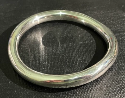 925 silver  round curved bangle